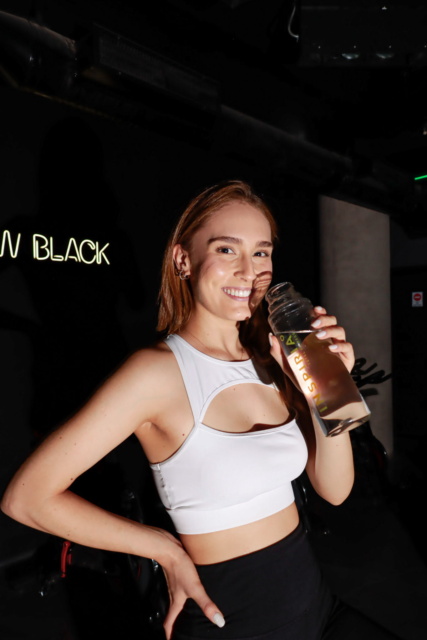 Socia de Inspiria después de entrenar